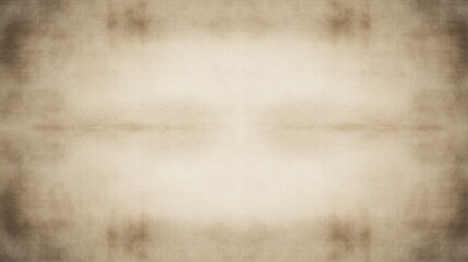 Obraz premium Perfectly Symmetrical Textured Old Parchment Paper against Blurred Muted Background Highlighting Historical Feel.