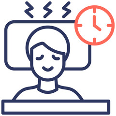 Sleepless Nights line color icon