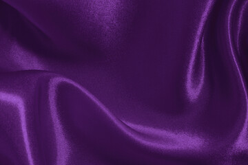 Purple fabric cloth texture for background and design art work, beautiful crumpled pattern of silk or linen.