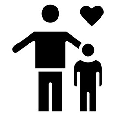 Paternal Love glyph icon