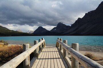 Wooden Bridge To The Lake, Banff National Park, Alberta