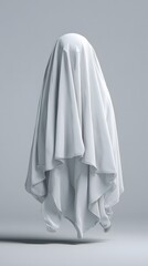 Halloween Ghost Costume Isolated on White with Copy Space &ndash; Stock Mockup