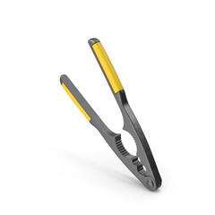 Yellow handled steel nutcracker