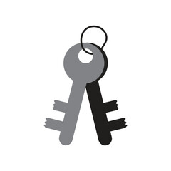 key  logo icon illustration flat