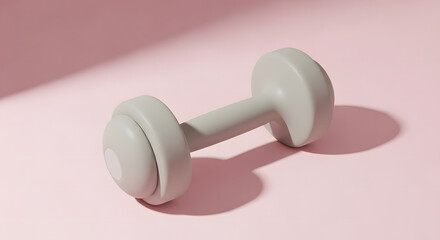 pink baby dumbbell