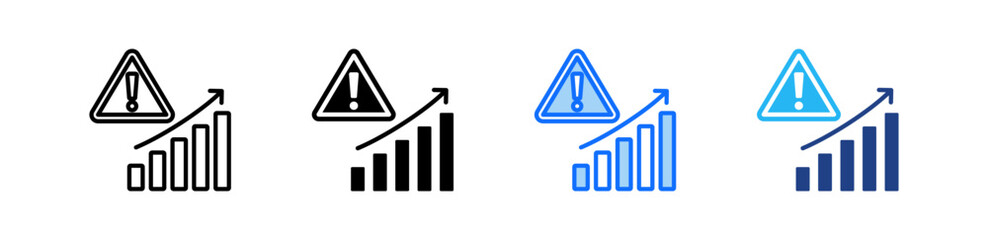 Investment Risk Icon Set Multiple Style Collection