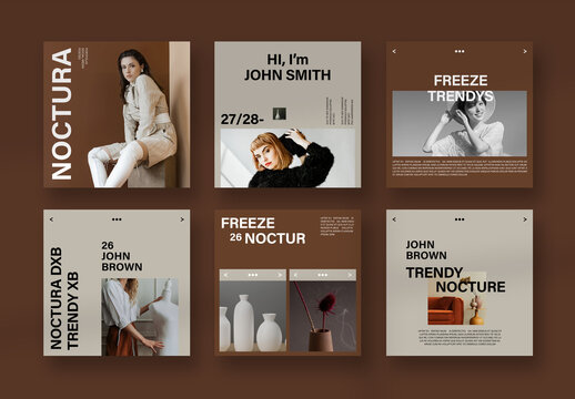 Fashion Social Media Post Layout