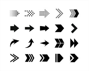 Variety of Arrow Icons A Collection of Directional Symbols and Design Elements