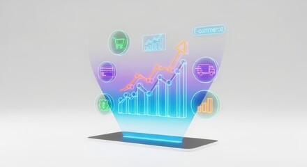Futuristic holographic projection rising from a modern digital device showcasing advanced technology and data visualization concepts