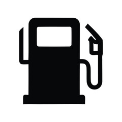 Sleek monochromatic graphic of a fuel dispenser, ideal for automotive and energy concepts