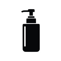 Cosmetic Pump Dispenser Bottle Solid Glyph Icon