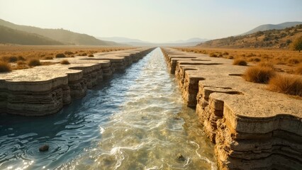 Water landscape art patterns