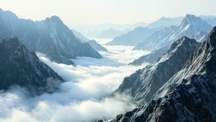 Mountain landscape art patterns