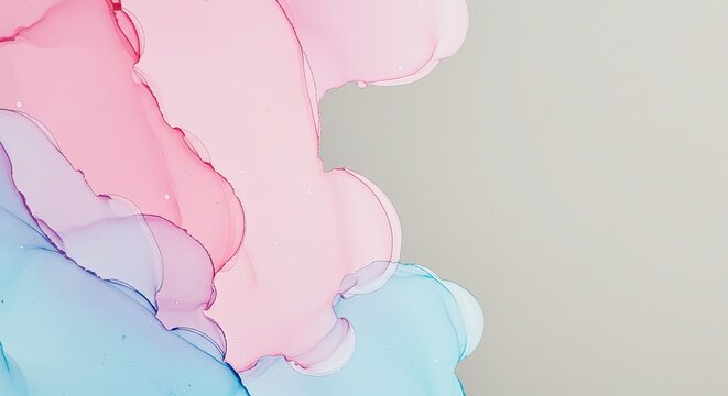Dreamy abstract pastel flow with soft pinks and blues merging for calming backgrounds and creative projects that evoke serenity and peace, perfect for modern designs