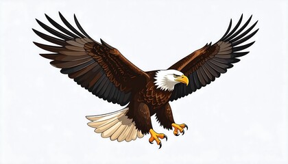 Fototapeta premium Soaring eagle in flight