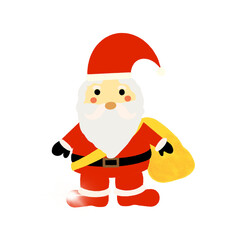 santa claus with bag