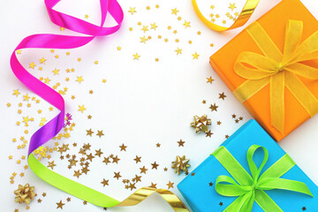 gift box with ribbon and bow