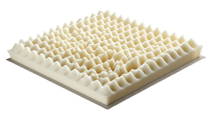 Naklejka premium acoustic foam panel isolated on white background