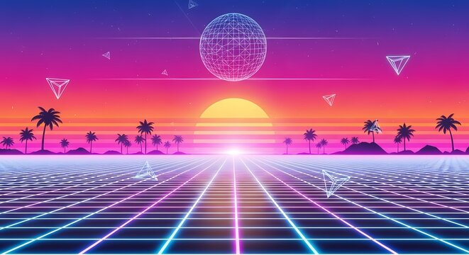 abstract background with disco ball