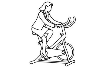 Business professional exercising on an elliptical machine in a casual fitness setting during a workday