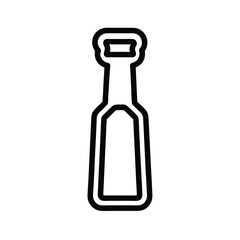 Bottle Opener Outline Vector Illustration