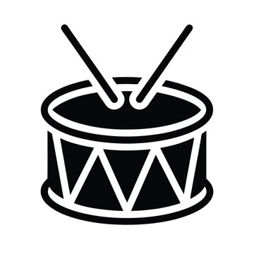 black drum with drumsticks clip art preview