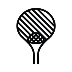Golf Tee Outline Vector Illustration