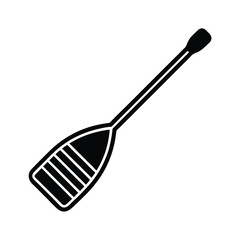Paddle Outlined In Bold Vector Illustration
