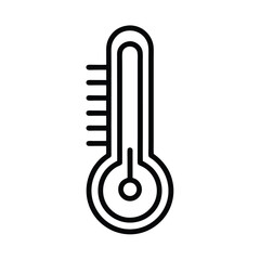 Thermometer Outline Vector Illustration