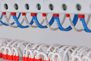 Connecting the electrical module using copper electrical insulated wires. 