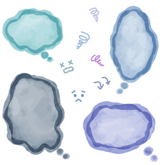 モヤモヤ水彩フレーム