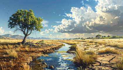 African River Landscape