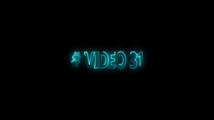 Digital Timer, # video 31 neon text is used as video clip. Sci-Fi light Effects electronic protection. HUD user interface with technology stopwatch Digital countdown number animation - Powered by Adobe