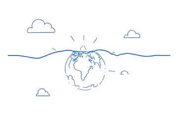 vector illustration of a winter landscape