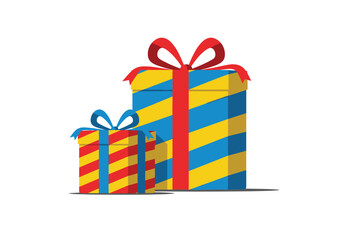 Celebrating a special occasion with beautifully wrapped gifts tied with festive ribbons for all.