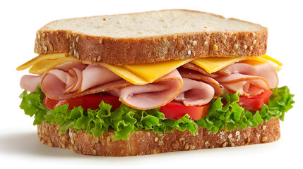 sandwich with ham and vegetables 