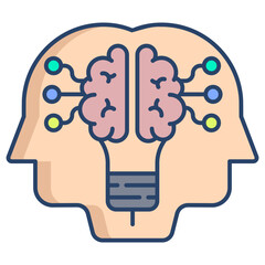 innovative ideas linear color icon design