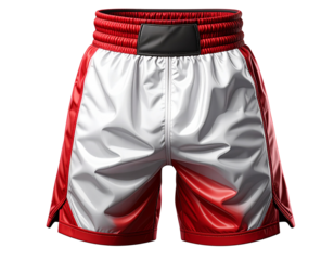 Boxing Shorts PNG — Athletic Training Shorts Isolated on Transparent Background