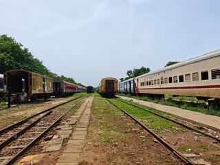 Fototapeta premium train on railway