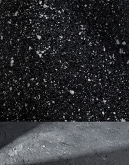 Dark stone surface with shadow