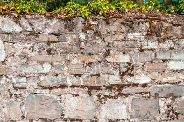 Vieux mur en pierre — texture naturelle plein cadre