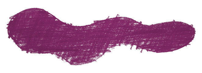 Abstract organic colored pencils abstract purple chalk drop shape isolated on transparent background