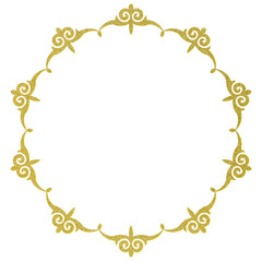 golden frame with diamonds