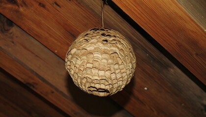 Obraz premium Suspended wasp nest