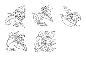 Cute and friendly beetle svg