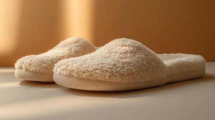 Cozy Plush Slippers for Ultimate Comfort and Relaxation on Transparent Background