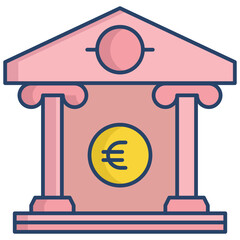 yen Investment linear color icon design