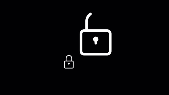 Two-Factor Authentication (2FA) Animation. Looping Icon for Cybersecurity and Secure Login.