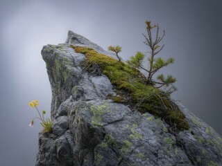 tree on rock