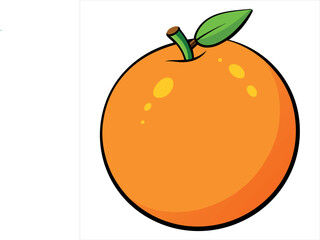 Vibrant cartoon illustration of a cheerful orange character with a friendly expression perfect for playful designs
